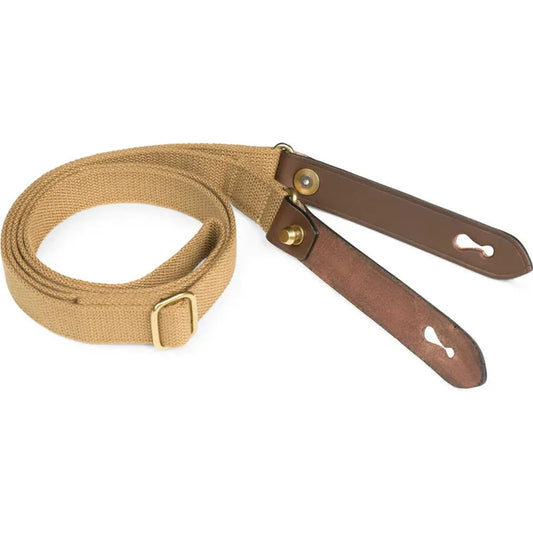 Billingham Stowaway Sling - Khaki Webbing / Chocolate Leather