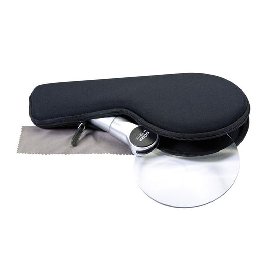 Dorr LL-110 LED Magnifier 110mm 2.5x 5x with Carry Case