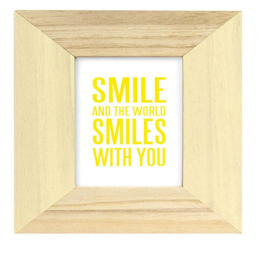 Candy Cream Wood 4x4 Photo Frame