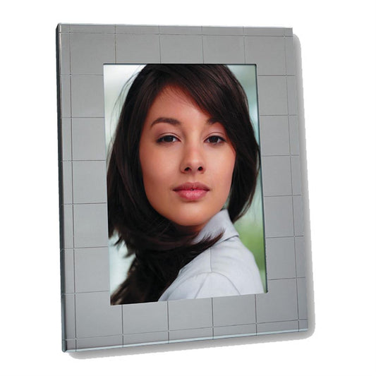 Laura Square 8x6 Photo Frame - Silver