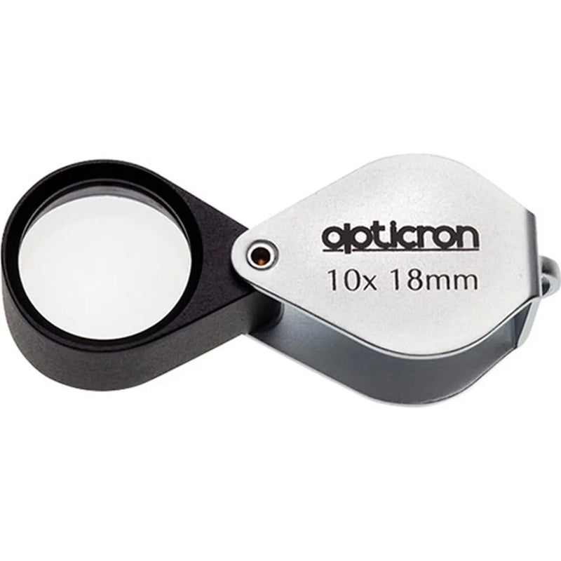 Opticron Folding Metal Loupe Magnifier 10x 18mm