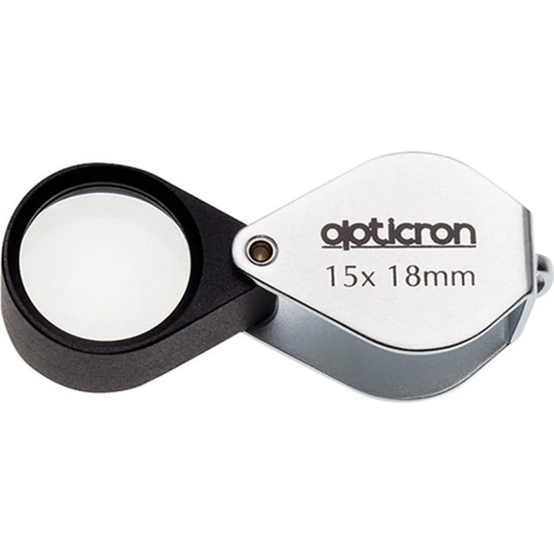 Opticron Folding Metal Loupe Magnifier 15x 18mm