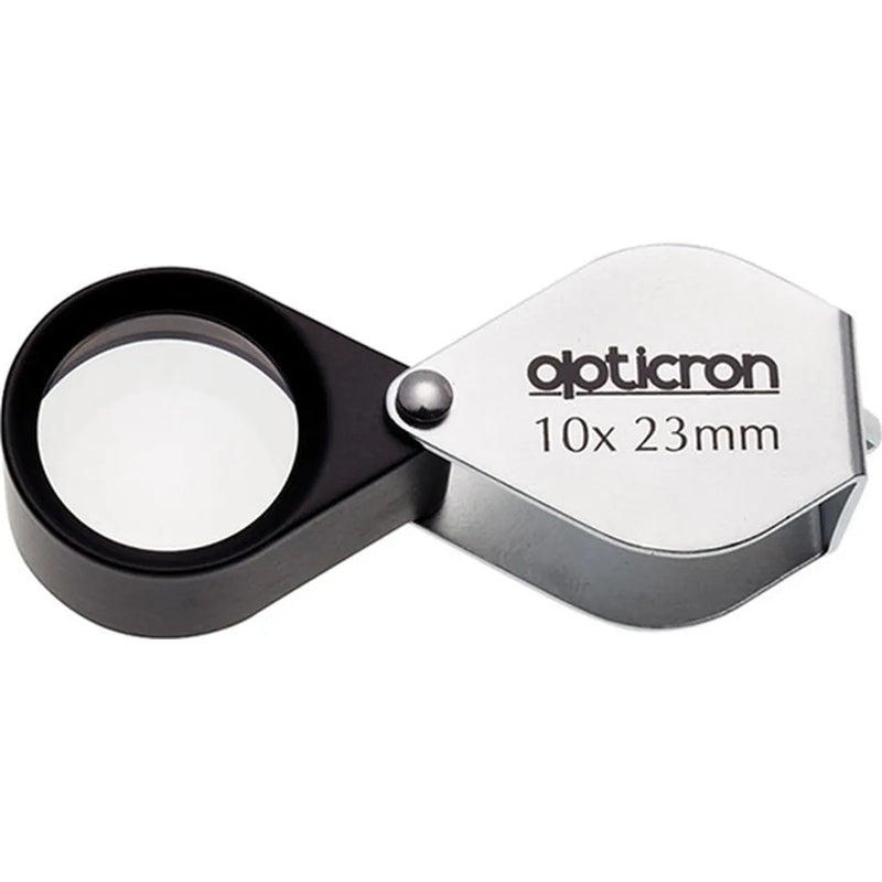 Opticron Folding Metal Loupe Magnifier 10x 23mm