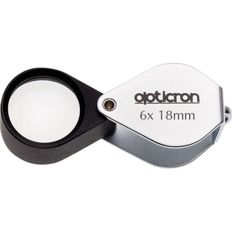 Opticron Folding Metal Loupe Magnifier 6x 18mm