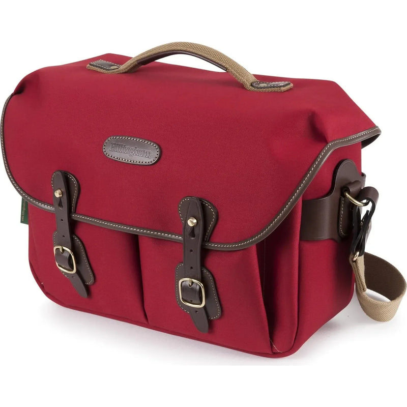 Billingham Hadley One - Burgundy Canvas / Chocolate Leather