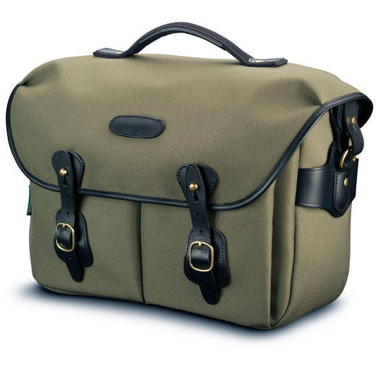 Billingham Hadley One Shoulder Bag - Sage FibreNyte and Black Leather