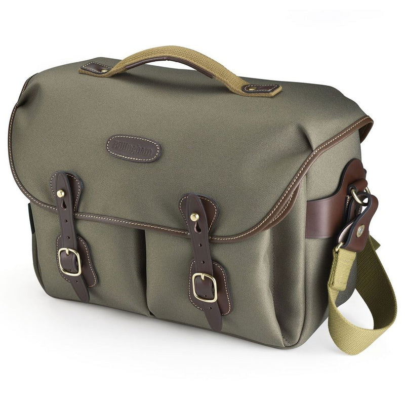 Billingham Hadley One Camera Bag - Sage FibreNyte / Chocolate Leather