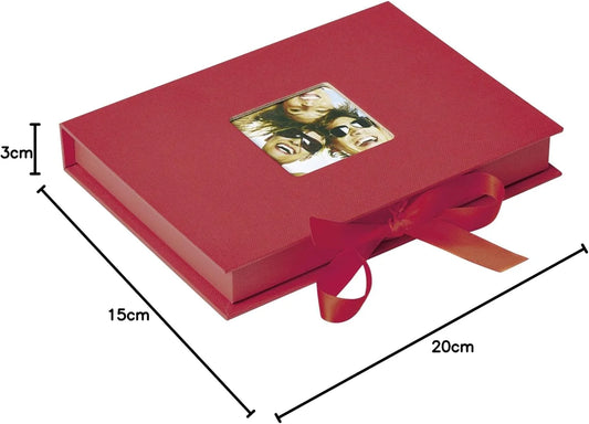 Walther Fun Red 7x5 Photo Gift Box Overall Size 8x6"