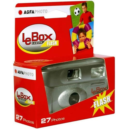 LeBox Disposable Camera for 27 Photos with Flash 400 ISO