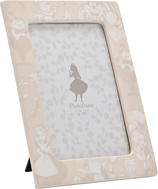 Decorative photo frame with floral patterns on a white background