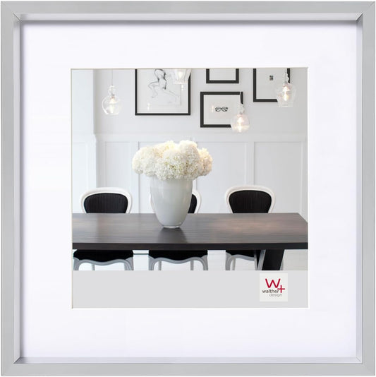 Walther Steel Style Photo Frame Silver 8x8 Inch