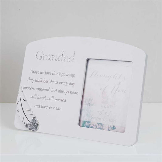 Thoughts of You Memorial Photo Frame Collection - 2.5x3 Inch Photo - White Grandad