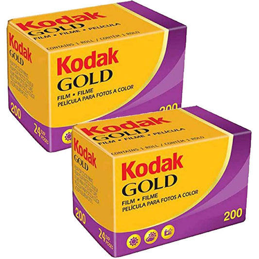 Kodak Gold 200 ISO 24 Exp 35mm Colour Print Film - Double Pack