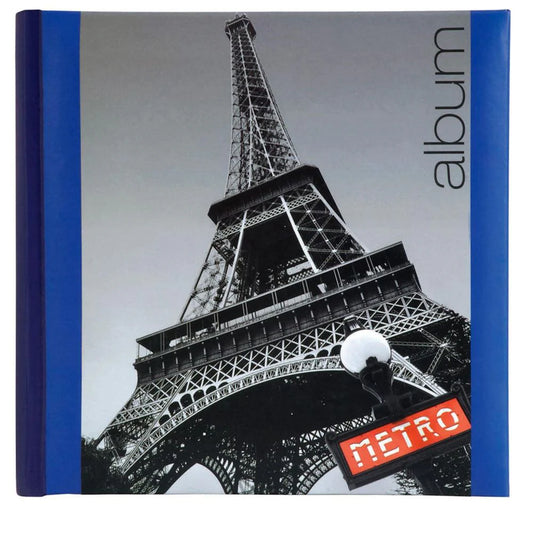 Album with Eiffel Tower design and 'Metro' logo on a blue border