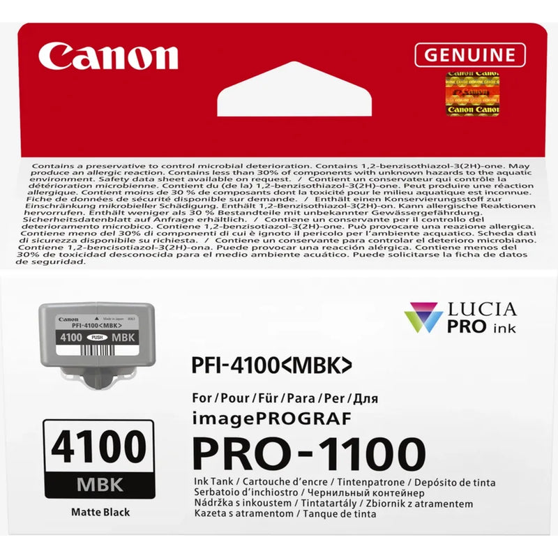 Canon PFI-4100MBK Matte Black Ink Cartridge