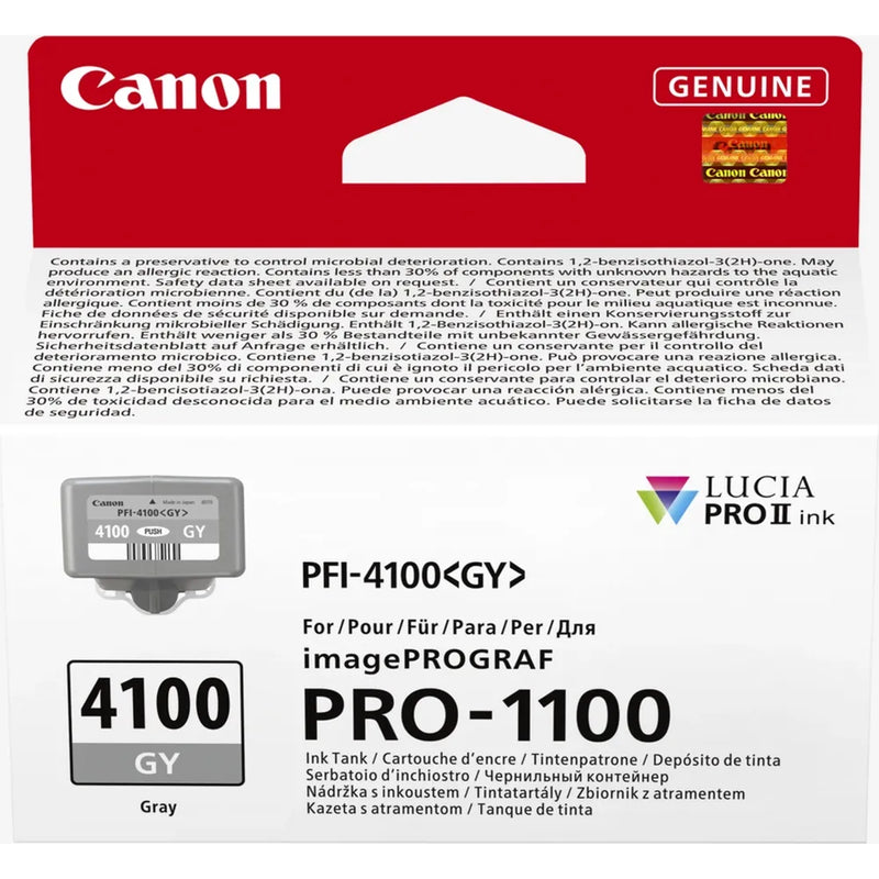 Canon PFI-4100GY Grey Ink Cartridge