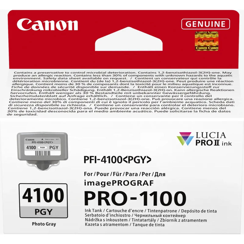 Canon PFI-4100PGY Photo Grey Ink Cartridge