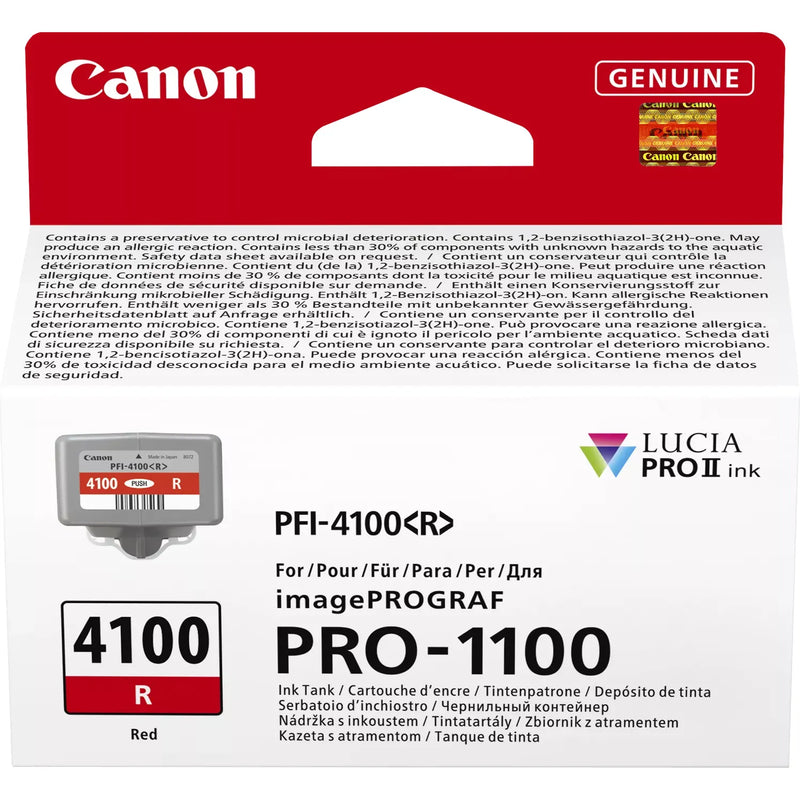 Canon PFI-4100R Red Ink Cartridge