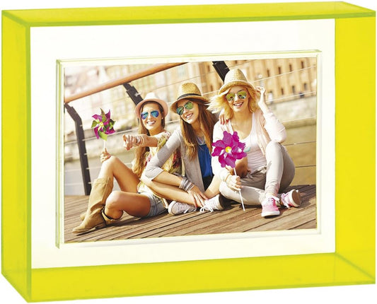 Bright Yellow Neon 6x4 Photo Frame