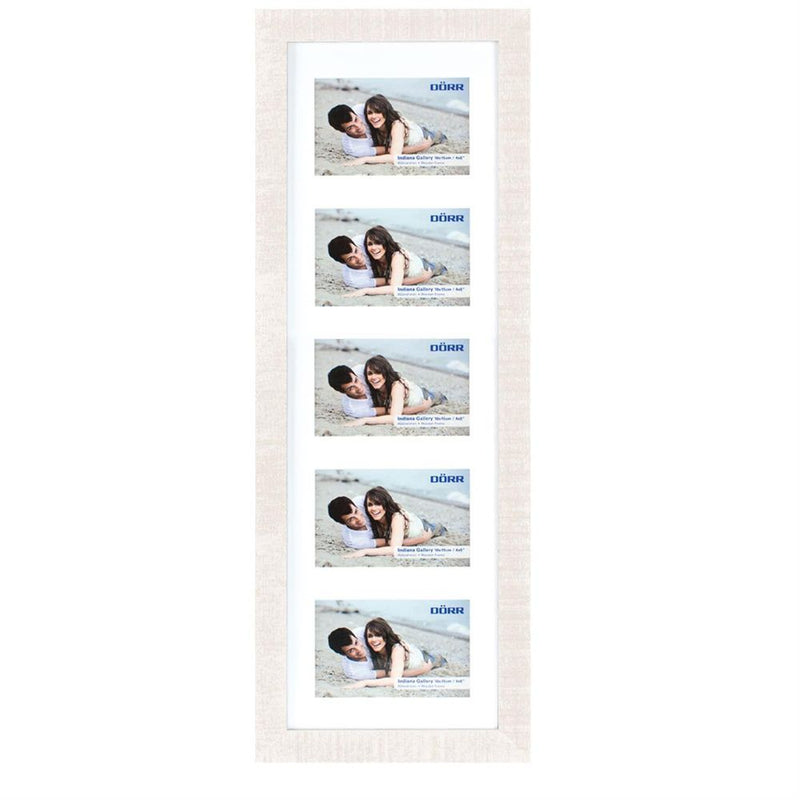 Indiana Horizontal White Gallery Frame for 5 6x4 Photos Image 1