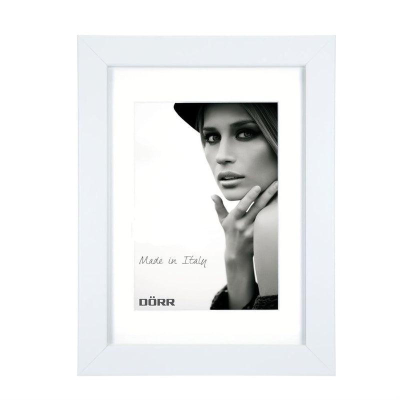 Dorr Bloc White 8x6 inch Wood Photo Frame with 6x4 inch insert Image 1