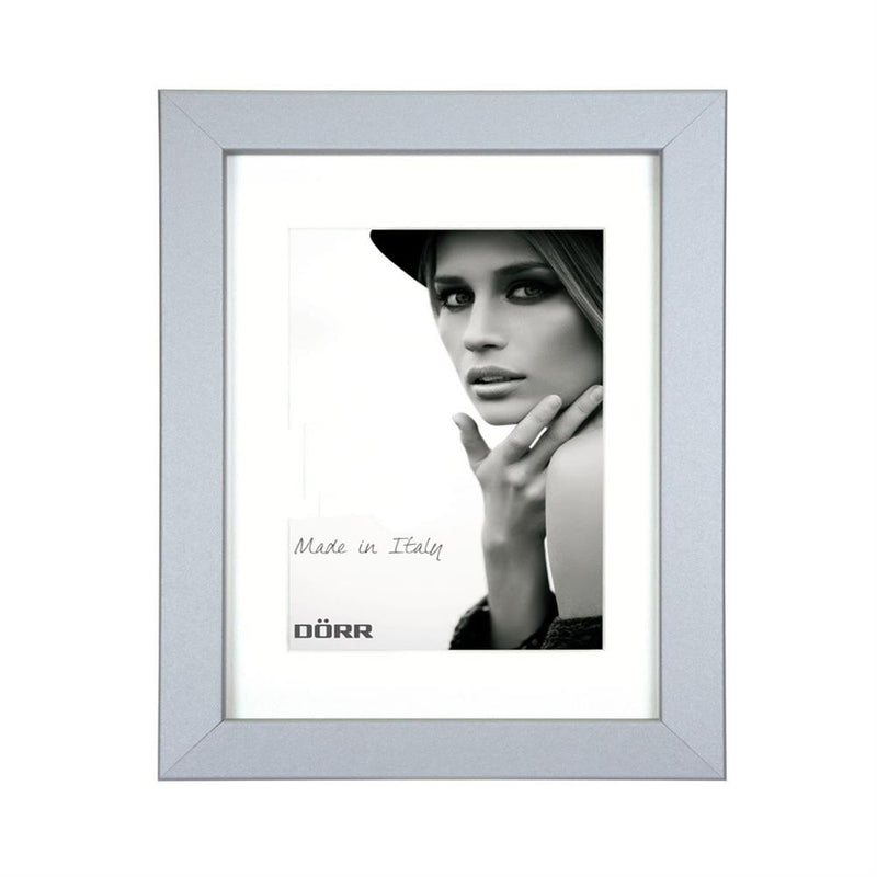 Dorr Bloc Silver 12x8 inch Wood Photo Frame with an 8x6 inch insert Image 1