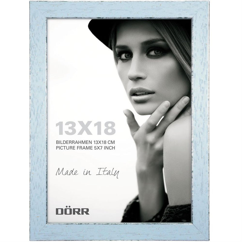 Dorr Shabby Chic Blue Wood 7x5 Box Photo Frame Image 1