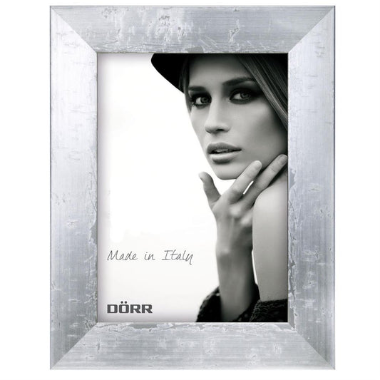 Dorr Milo Silver Effect Wooden 6x4 Photo Frame