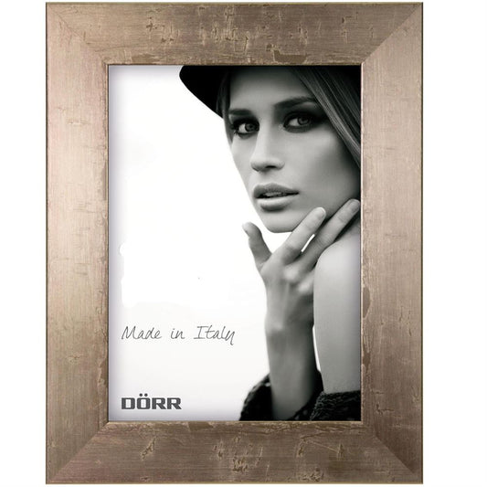 Dorr Milo Brass Effect Wooden 6x4 Photo Frame