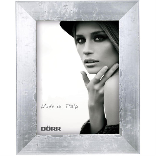 Dorr Milo Silver Effect Wooden 16x12 Photo Frame