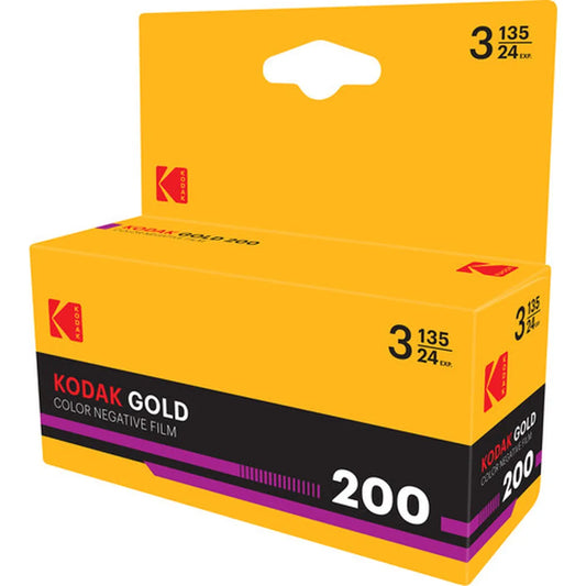 Kodak Eastman Gold 200 35mm Colour Film (24 Exp) - 3 Pack