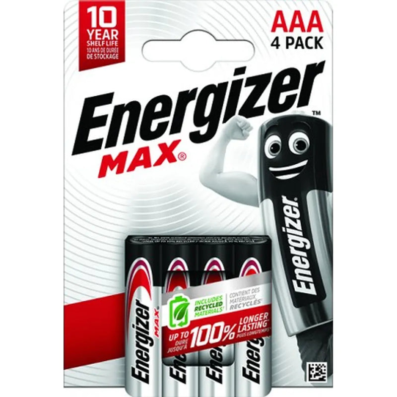 Energizer Battery Max AAA Batteries - Pack of 4