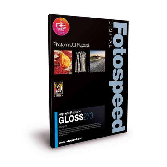 Fotospeed Pigment Friendly Gloss 270 Photo Paper - 6x4 - 100 Sheets