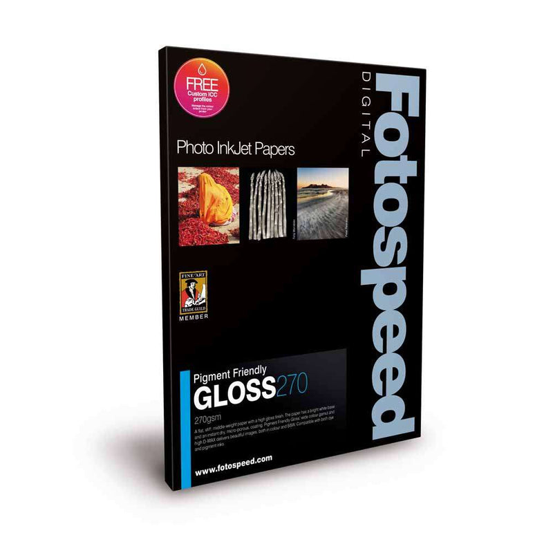 Fotospeed Pigment Friendly Gloss 270 Photo Paper - 6x4 - 100 Sheets Image 1
