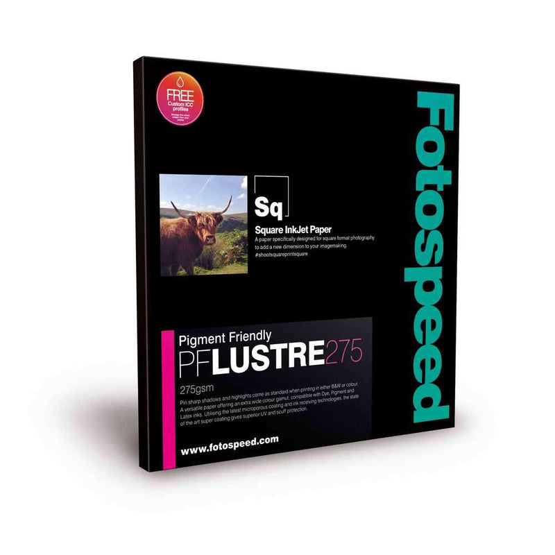 Fotospeed Pigment Friendly Lustre 275 Photo Paper - 12x12 - 50 Sheets Image 1