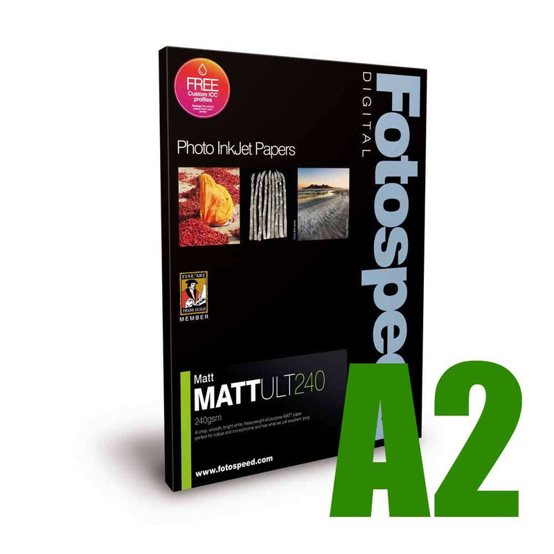Fotospeed Matt Ultra 240 Photo Paper - A2 - 25 Sheets Image 1