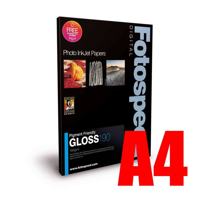 Fotospeed Pigment Friendly 190 Photo Paper - A4 - 50 Sheets Image 1
