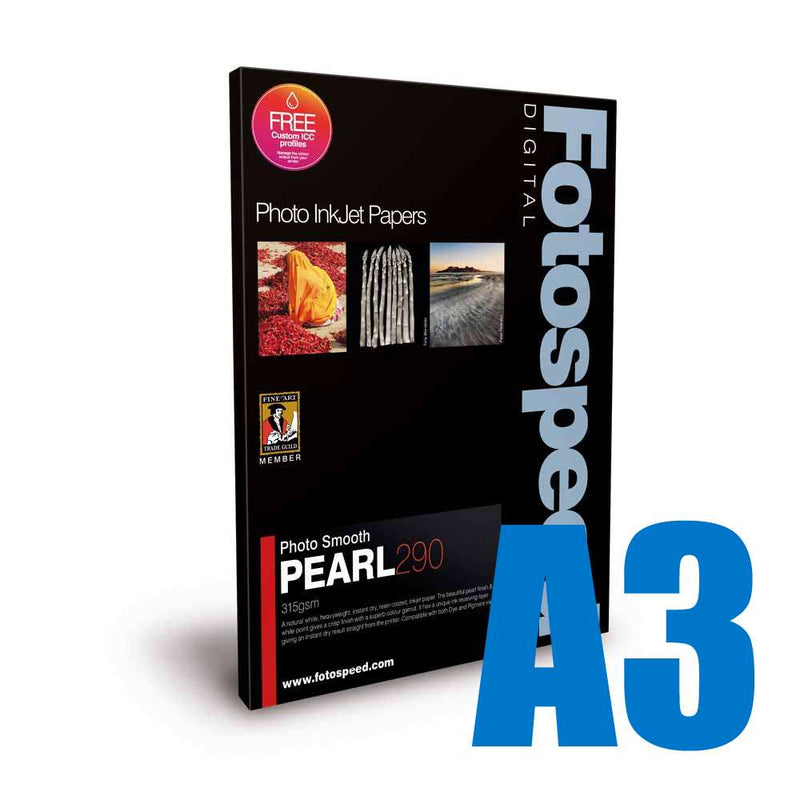 Fotospeed Smooth Pearl 290 Photo Paper - A3 - 100 Sheets Image 1