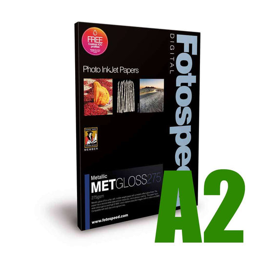 Fotospeed Metallic Gloss 275 Photo Paper - A2 - 25 Sheets