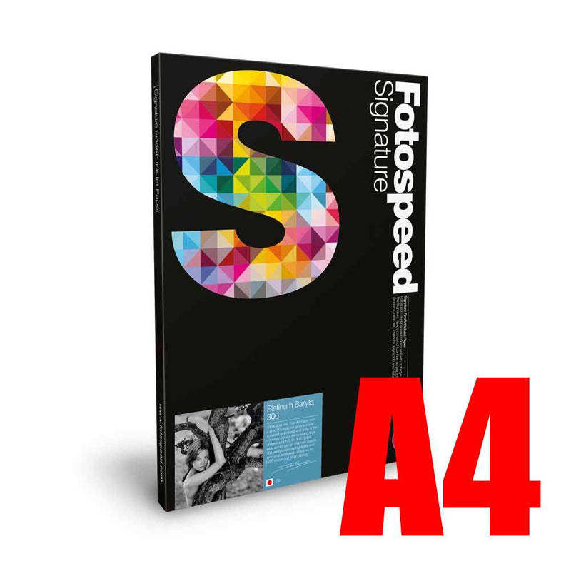 Fotospeed Platinum Baryta 300 Photo Paper - A4 - 25 Sheets Image 1
