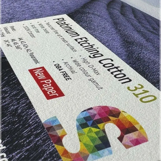 Fotospeed Platinum Etching 310 Photo Paper - 12x12" - 25 Sheets