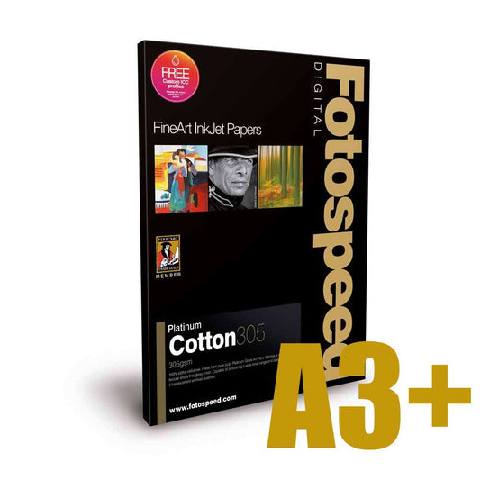 Fotospeed Platinum Cotton 305 Photo Paper - A3 Plus - 25 Sheets