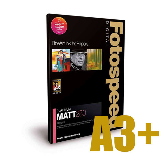 Fotospeed Platinum Matt 280 Photo Paper - A3 Plus - 25 Sheets