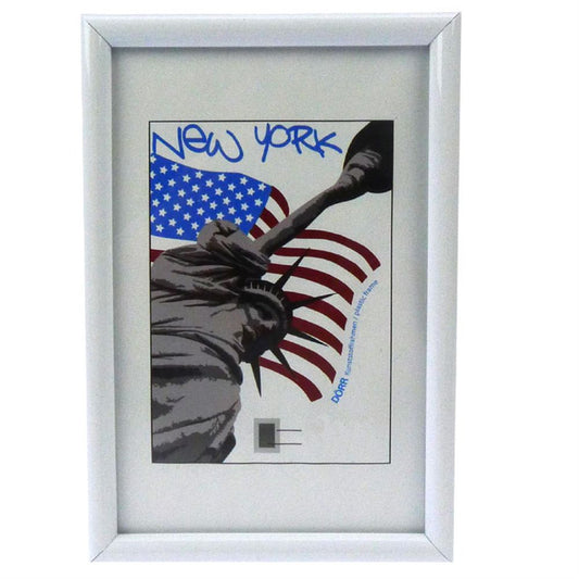 New York White Photo Frame - 13x18cm