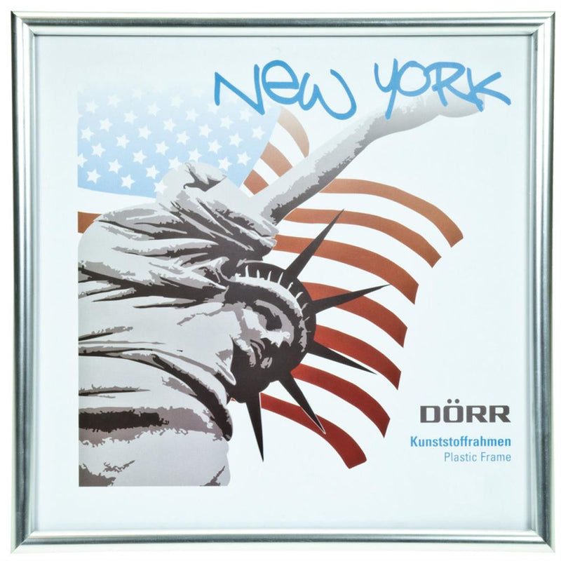 New York Silver Square Photo Frame - 13x13cm