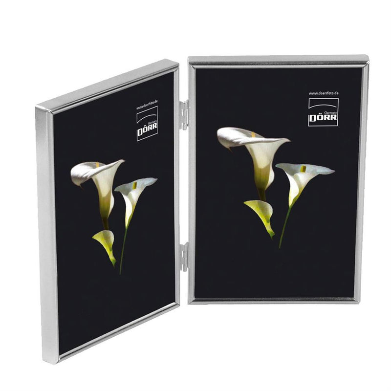 Silverstar Toskana Twin Silver Matt 7x5 Photo Frame Image 1