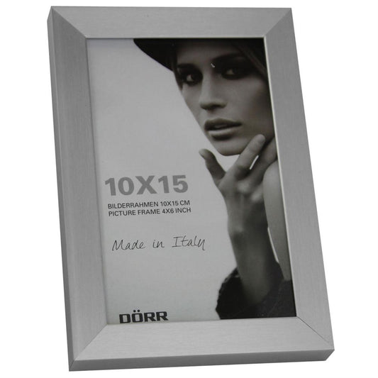 Dorr Signa Brushed Aluminium Silver 6x4 Photo Frame