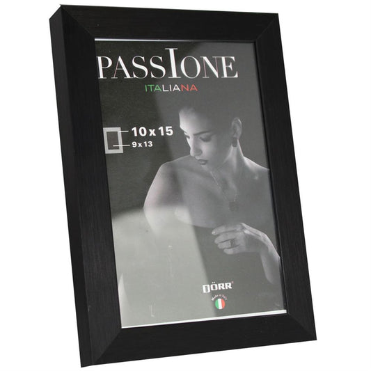 Dorr Signa Brushed Aluminium Black 6x4 Photo Frame