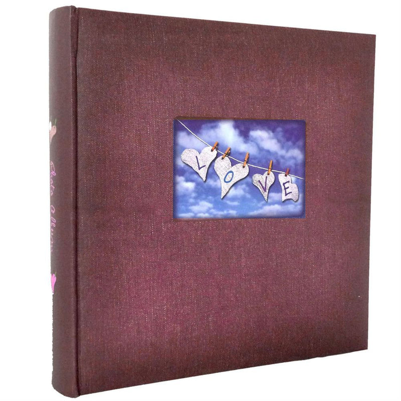 Love Traditional Bookbound Album | Red | 100 White Sides | 12 x 11.5 Inch Image 1