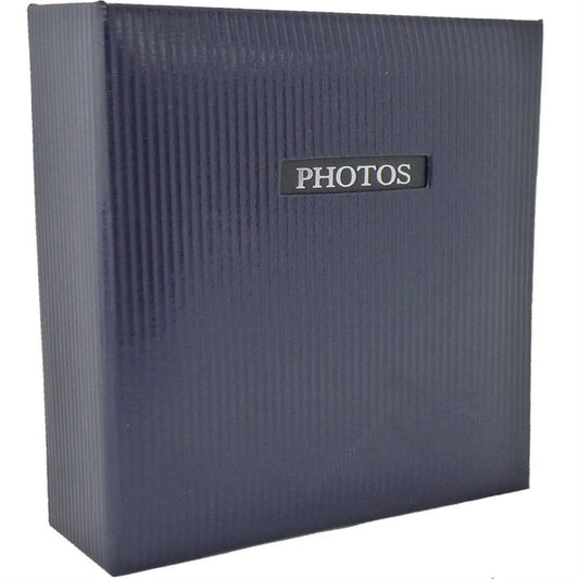 Elegance Blue Traditional Photo Album - 60 Sides Overall Size 9.75" Square